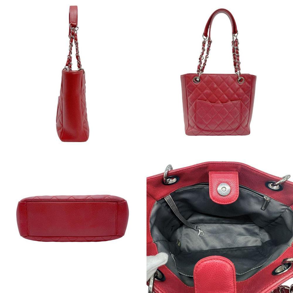 Chanel PST Skin Shoulder Bag Red Caviar